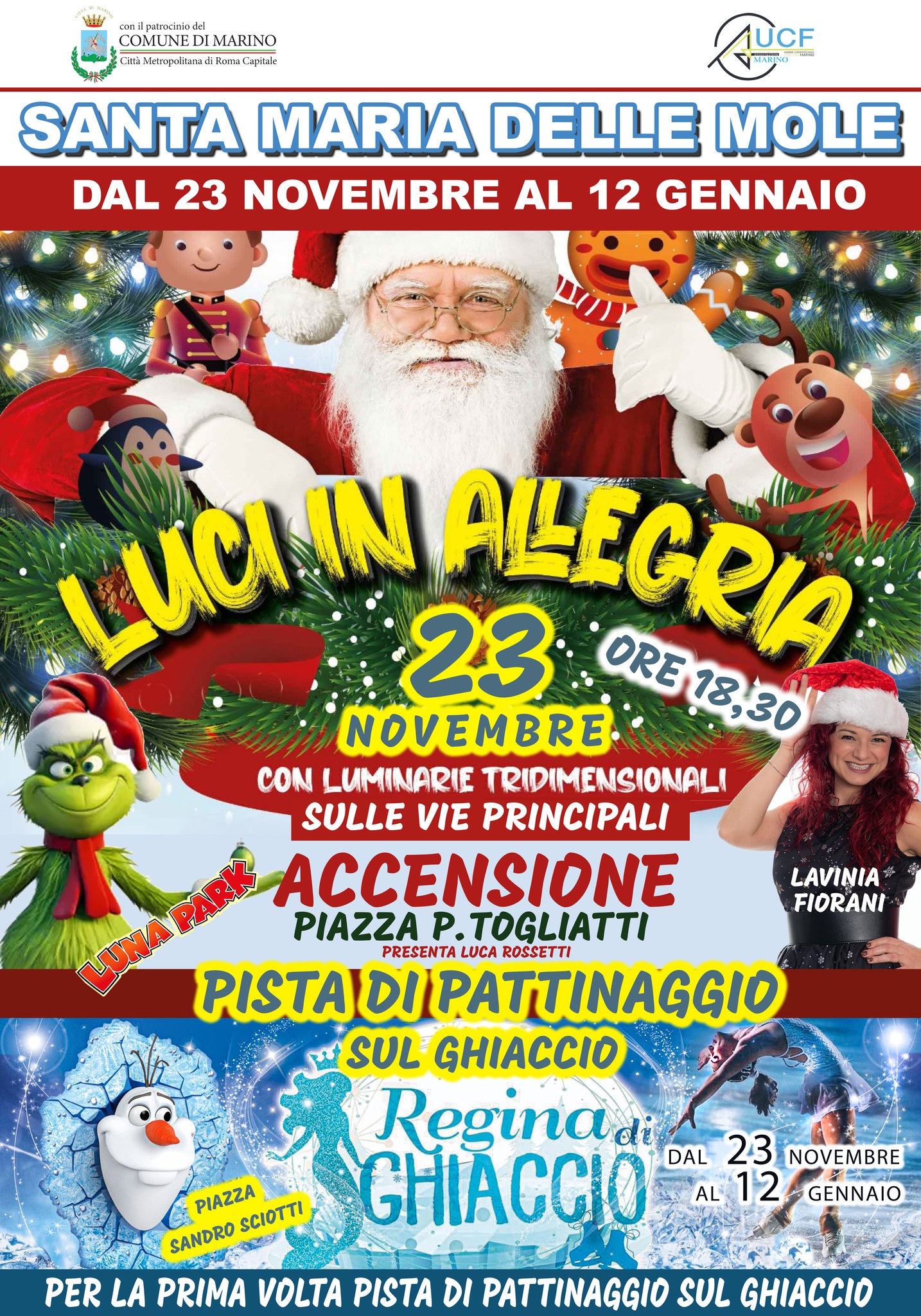 Marino, a Santa Maria delle Mole è già Natale: sabato 23 novembre tornano le “Luci in Allegria”