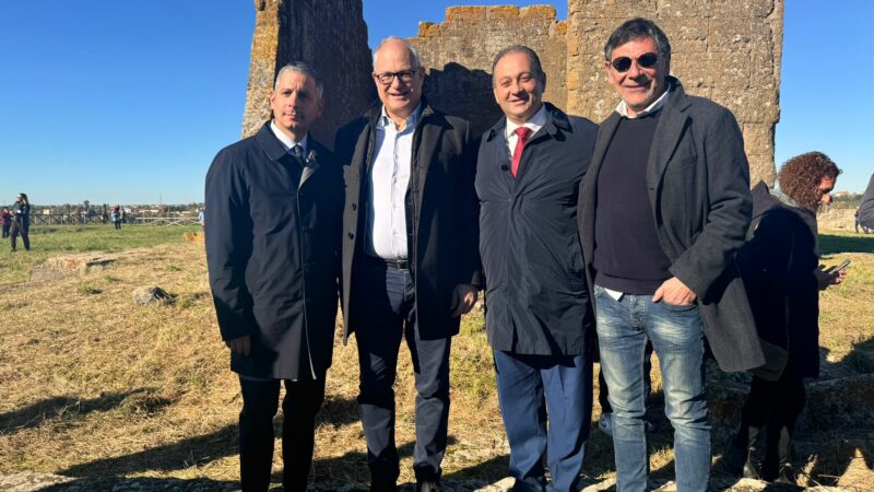 Monte Compatri, il Sindaco Francesco Ferri all’inaugurazione del percorso “Osa-Gabii e San Vittorino”