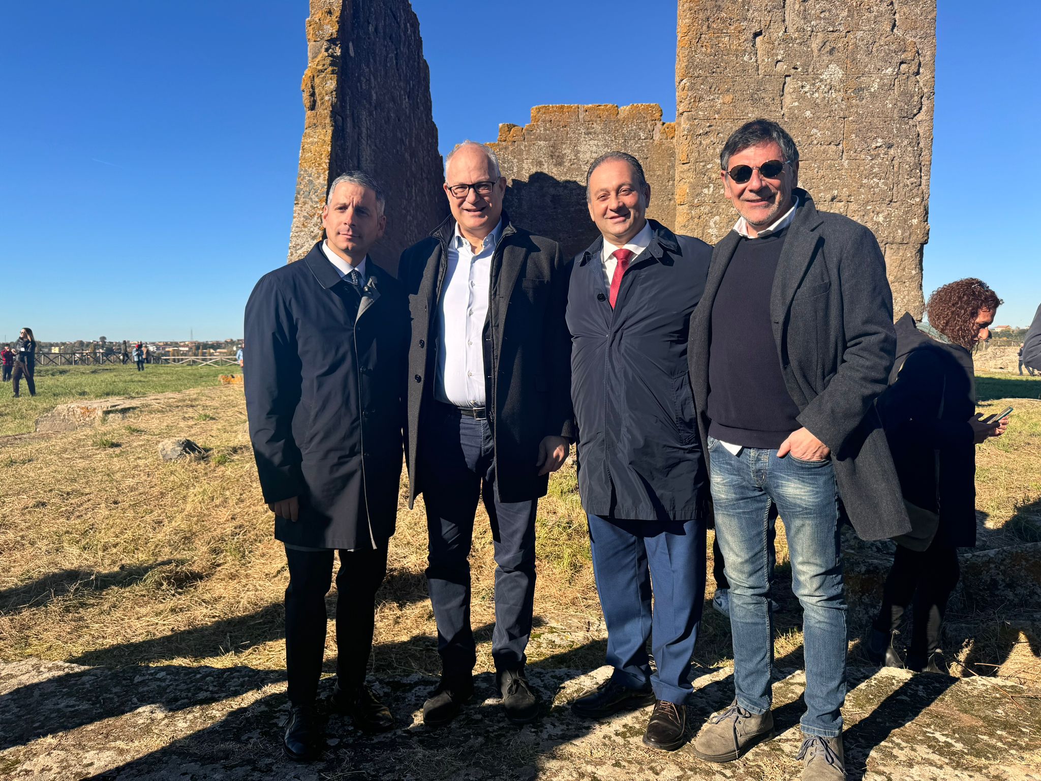 Monte Compatri, il Sindaco Francesco Ferri all’inaugurazione del percorso “Osa-Gabii e San Vittorino”