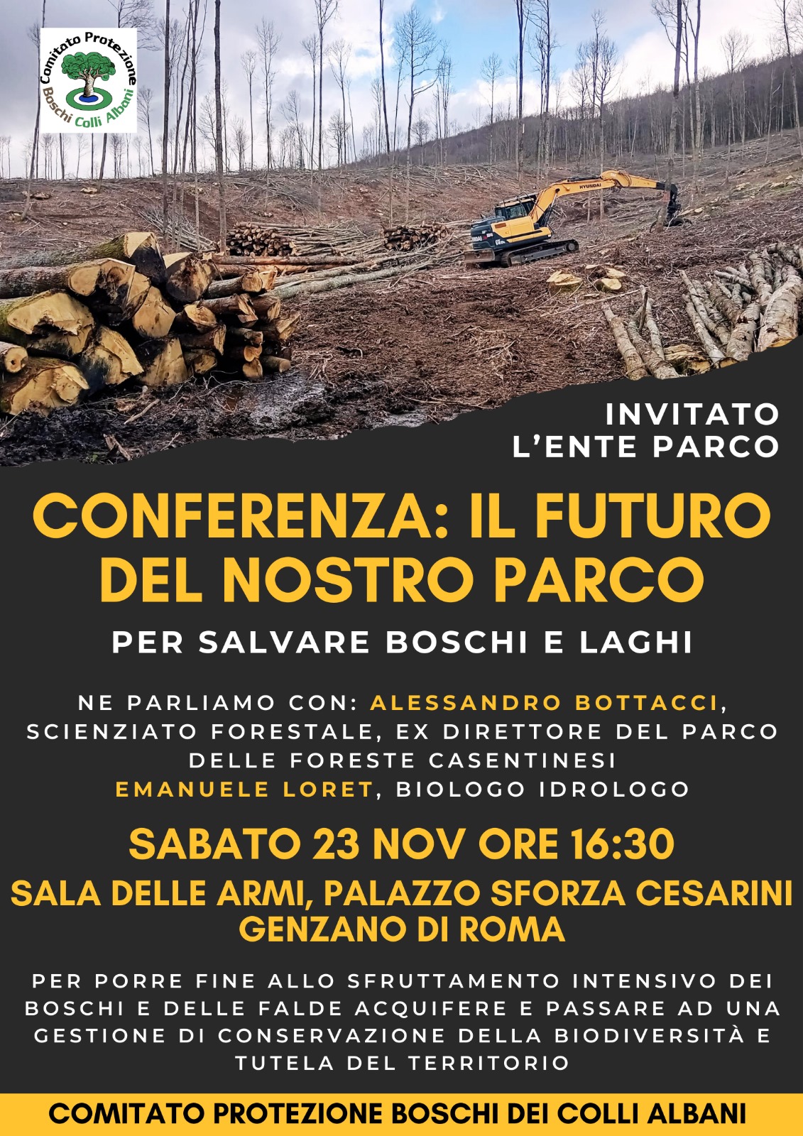 Genzano, conferenza stampa: “Il futuro del nostro parco” – a Palazzo Cesarini Sabato alle 16:30