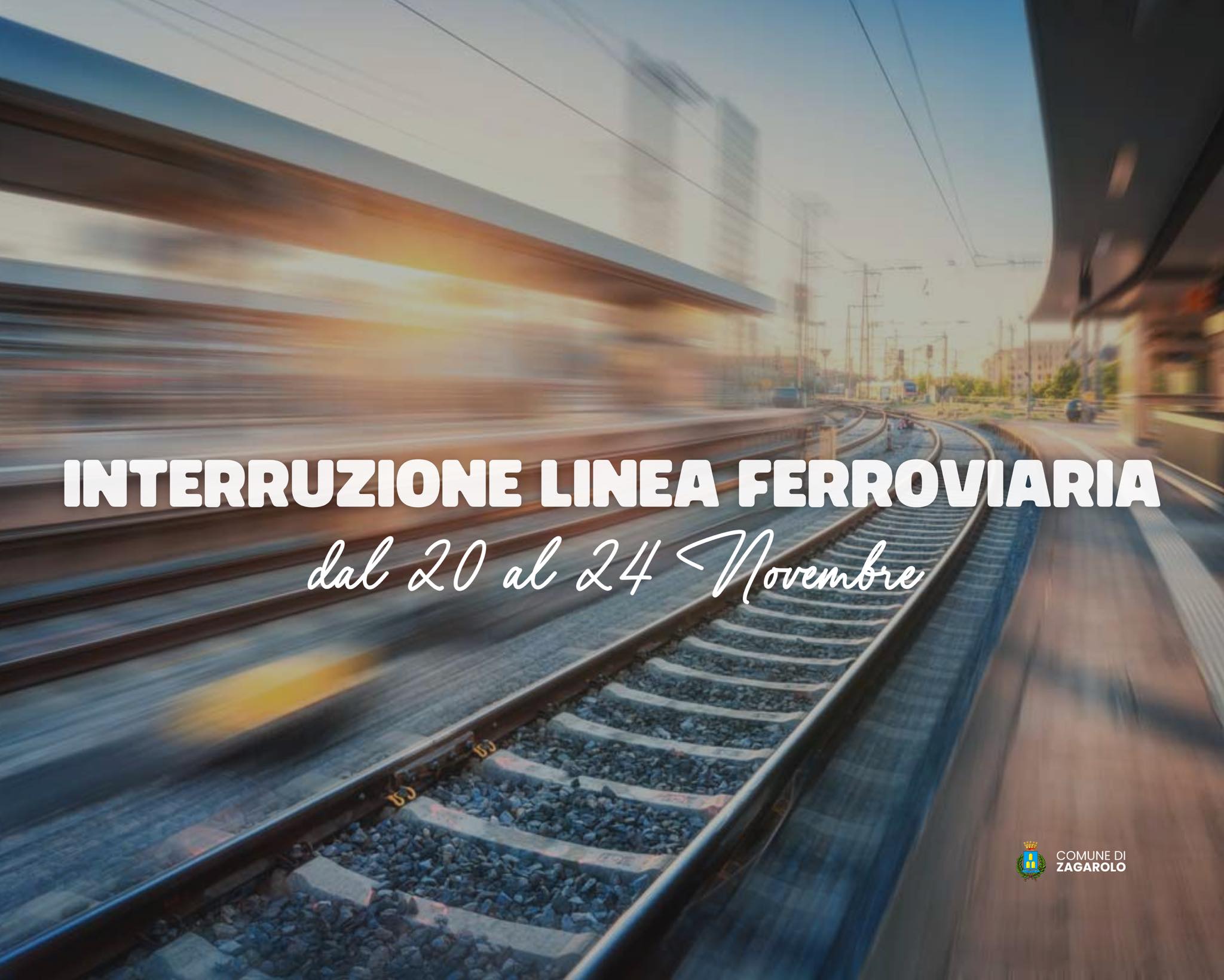 Zagarolo, interruzione ferroviaria della tratta Colleferro-Frosinone dal 20 al 24 novembre 2024: modifiche alla viabilità e servizio bus sostitutivo