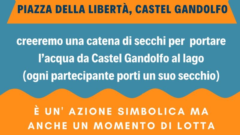 Castel Gandolfo, “la Secchiata 2”: altra iniziativa in favore dei laghi in ritirata