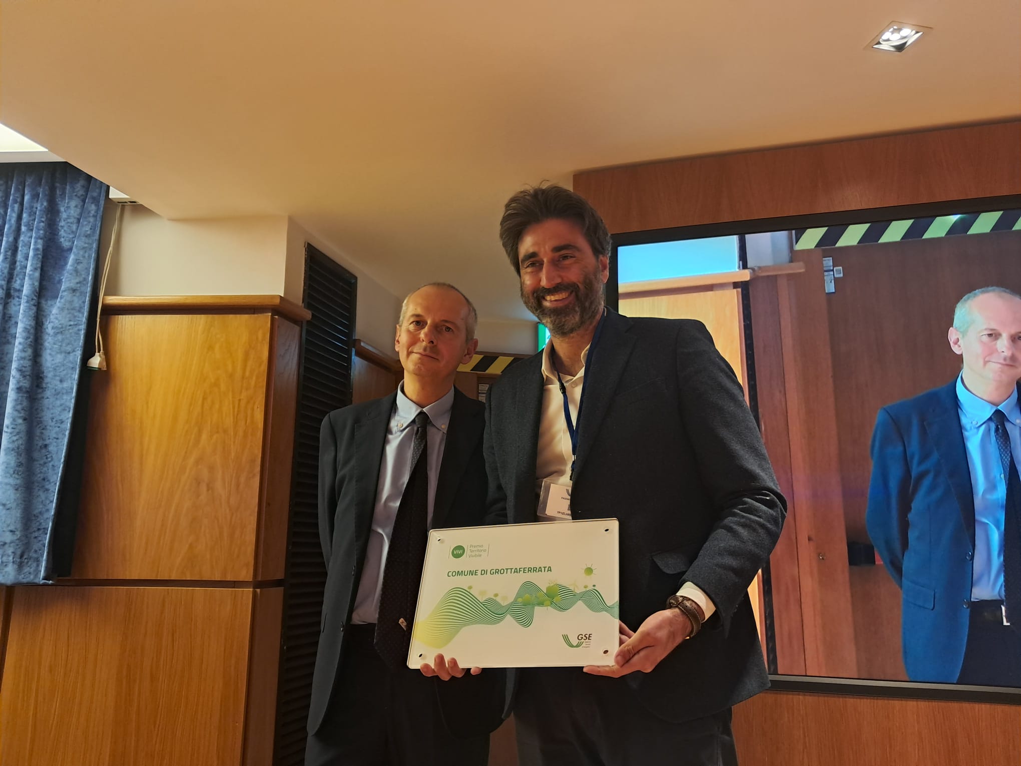 Grottaferrata riceve il Premio Vivi del GSE per le buone pratiche di sostenibilità