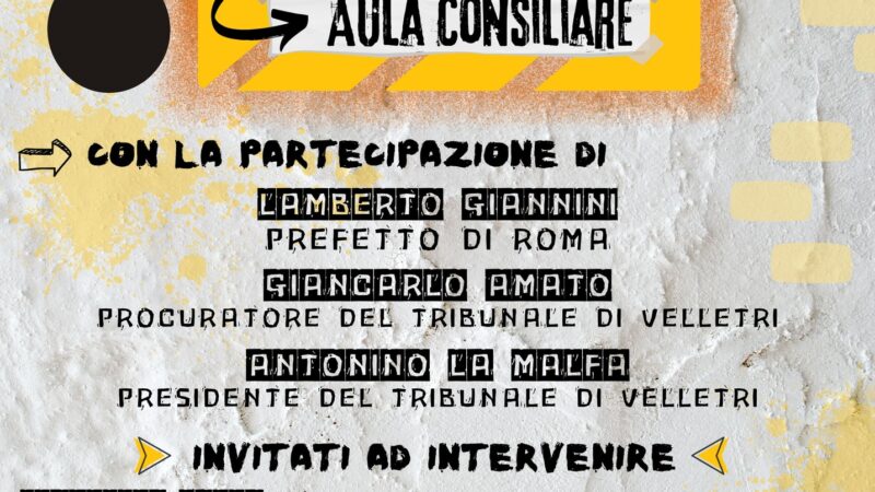 Marino, abitazioni da demolire: obbligo degli enti locali – mercoledì 4 dicembre Convegno presso l’Aula Consiliare