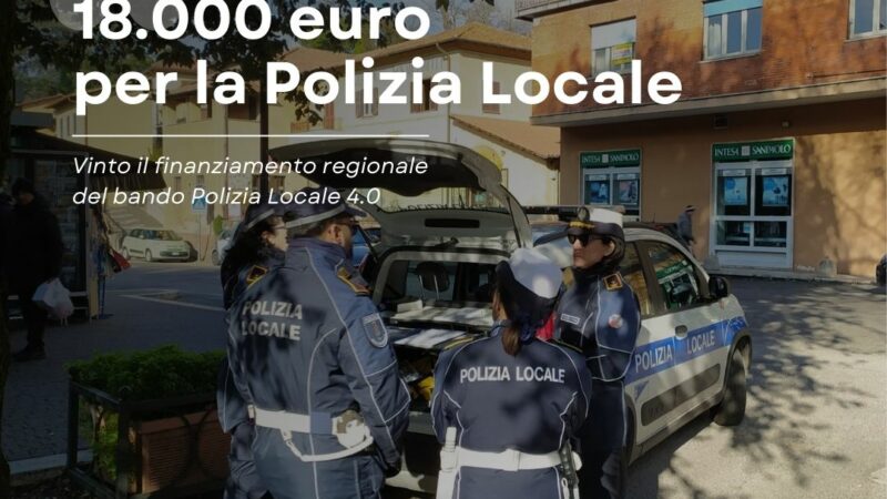 Grottaferrata: 18.000 euro di finanziamento regionale per la Polizia Locale