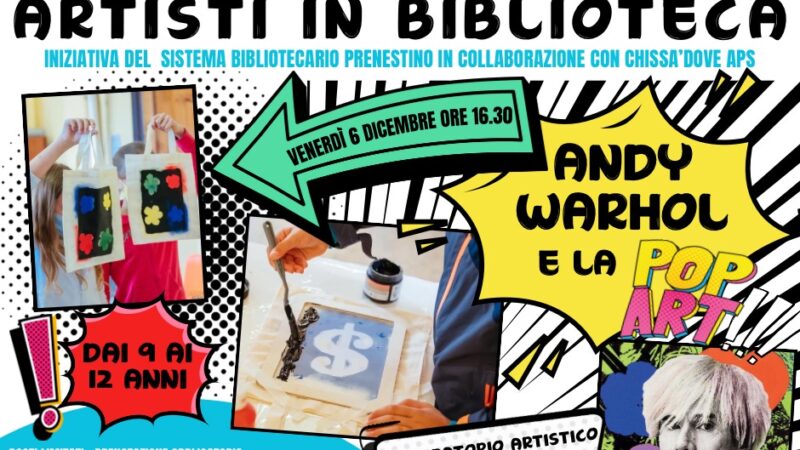 Zagarolo, “Artisti in Biblioteca”: laboratori creativi per giovani talenti